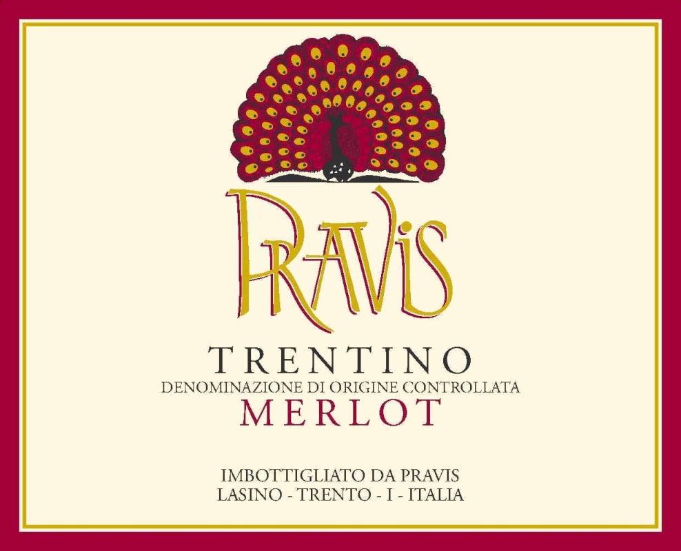 Pravis Trentino Merlot 2014 Front Label