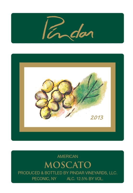 Pindar Moscato 2013 Front Label