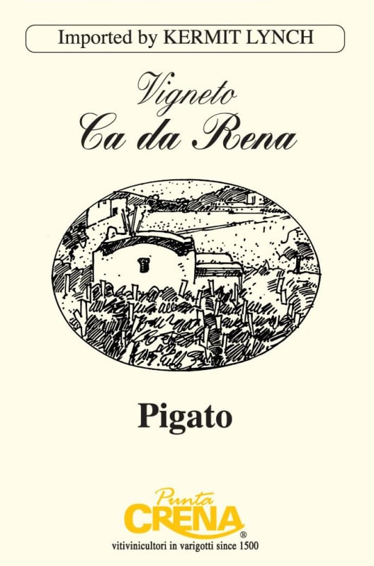 Punta Crena Riviera Ligure di Ponente Ca da Rena Pigato 2013 Front Label