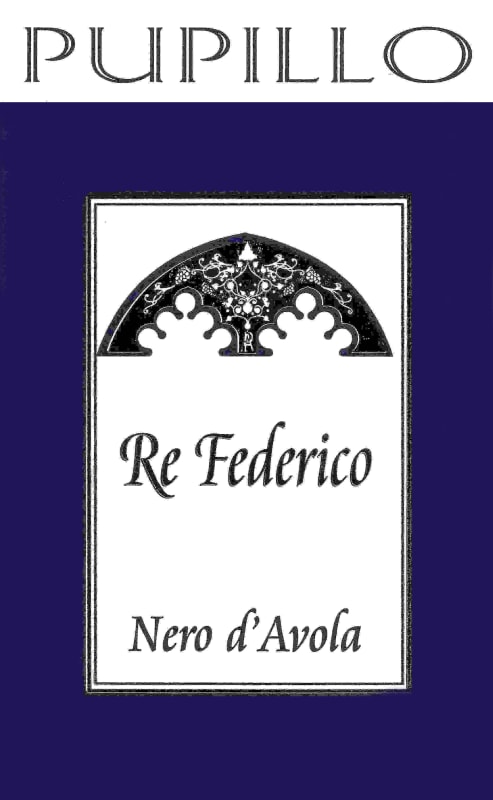 Azienda Agricola Pupillo Sicilia Re Federico Nero d'Avola 2010 Front Label
