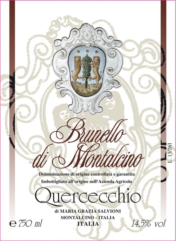 Azienda Agricola Quercecchio Brunello di Montalcino 2010 Front Label