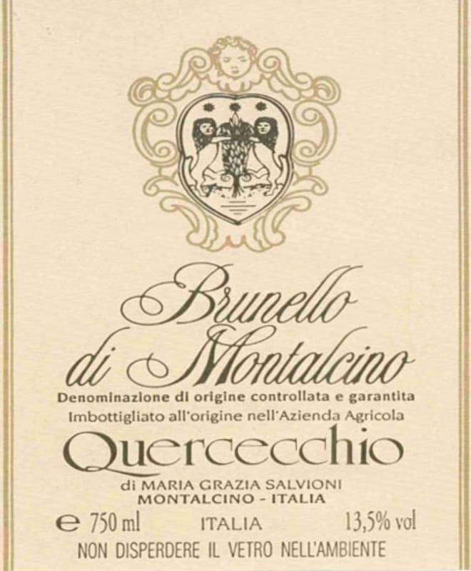 Azienda Agricola Quercecchio Brunello di Montalcino 2003 Front Label