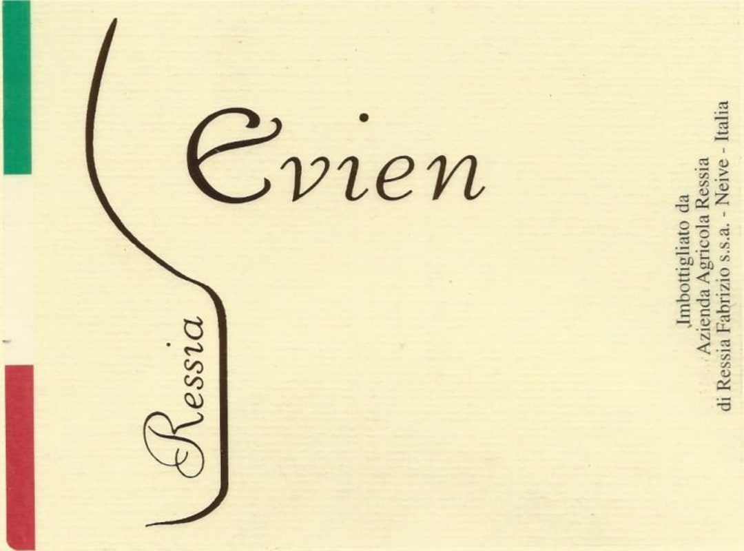 Azienda Agricola Ressia Moscato d'Asti Evien 2013 Front Label
