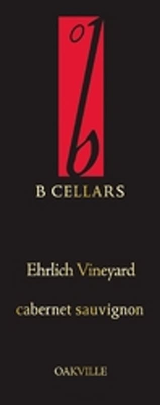 B Cellars Ehrlich Vineyard Cabernet Sauvignon 2013 Front Label