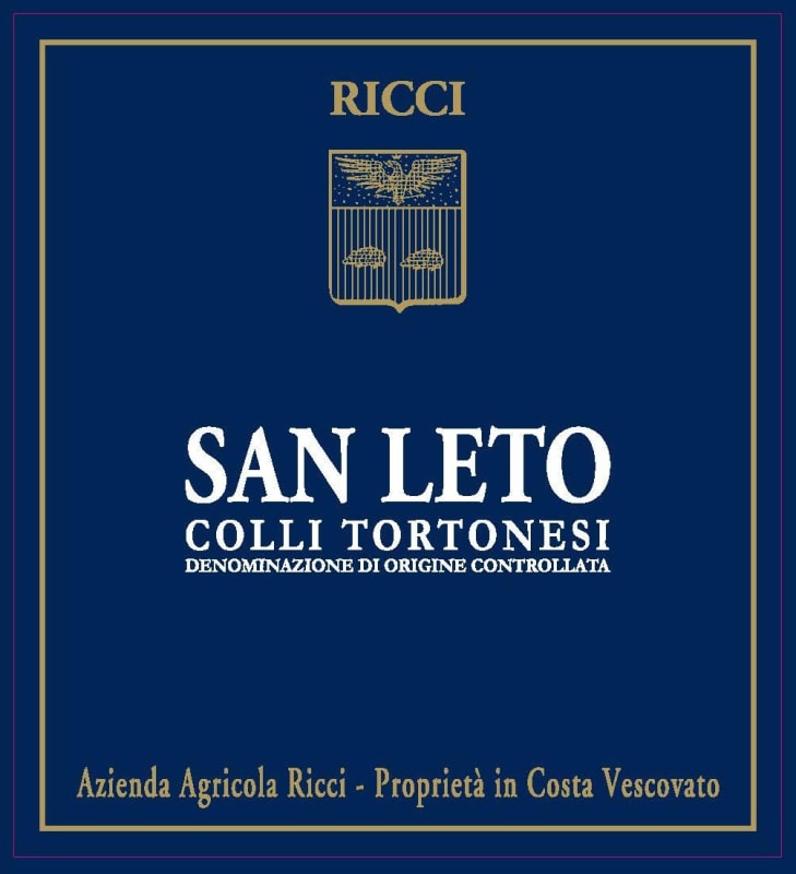 Daniele Ricci Colli Tortonesi Da Uve Timorasso 2006 Front Label