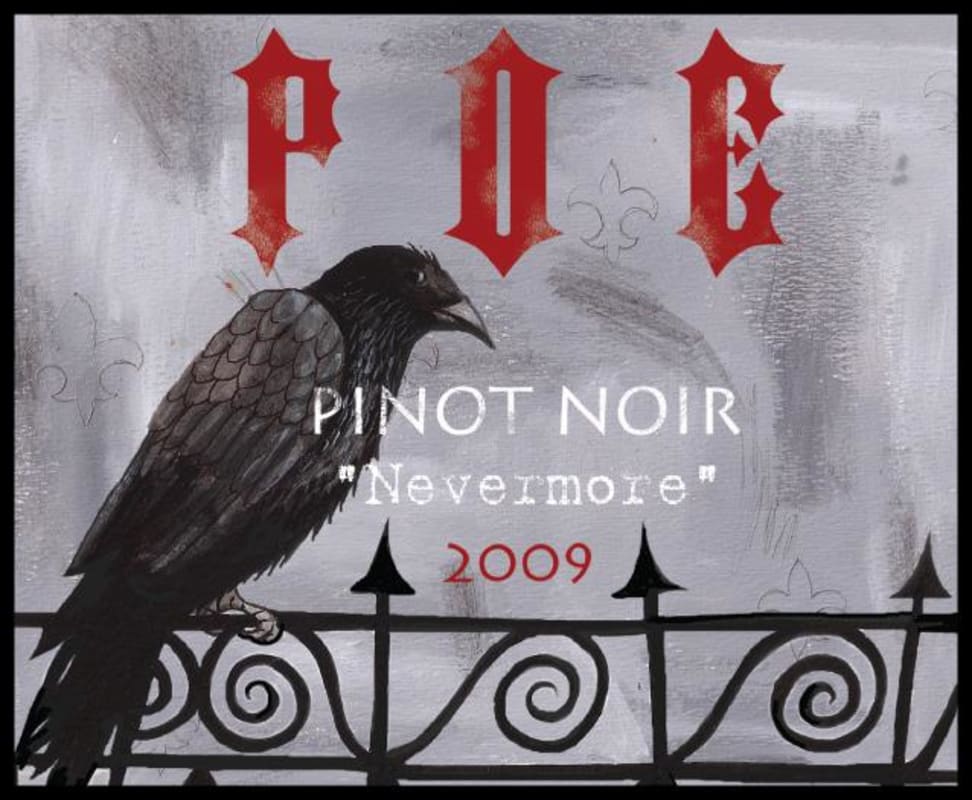 POE Nevermore Pinot Noir 2009 Front Label