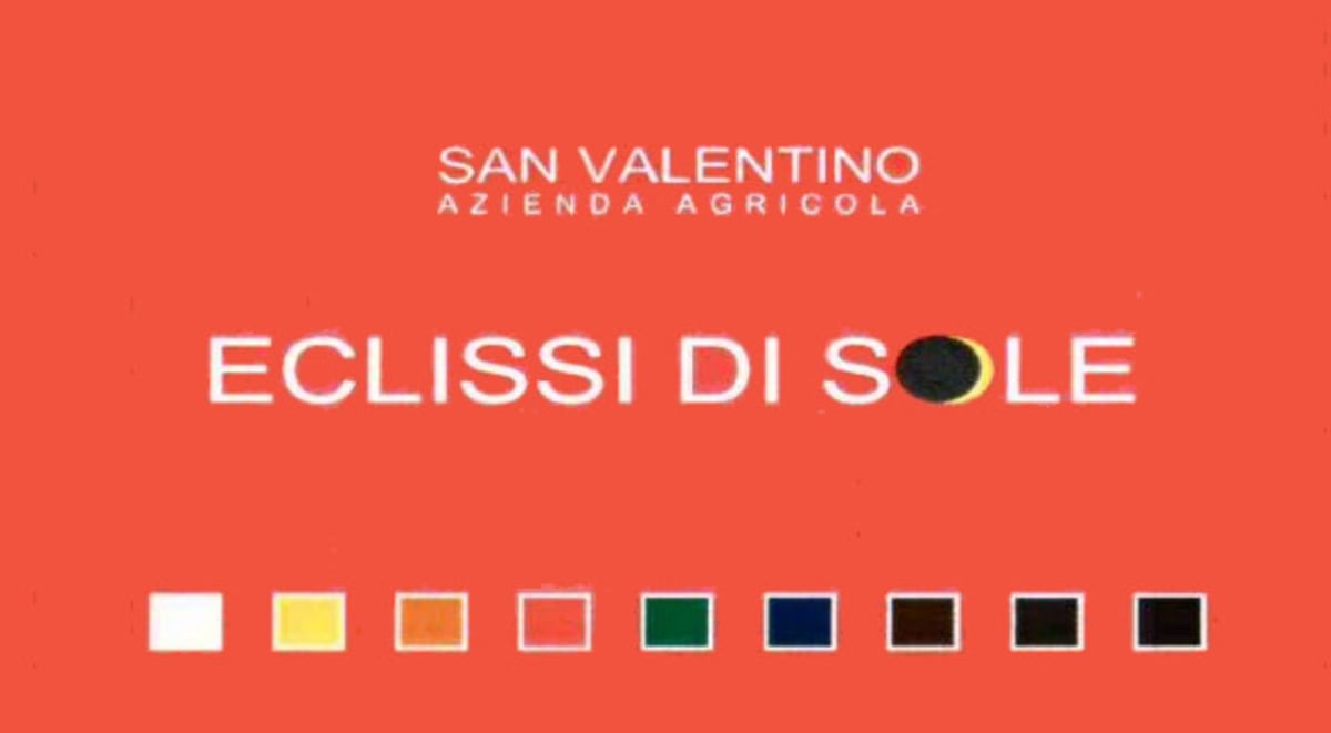 San Valentino Rubicone Eclissi di Sole Rosso 2010 Front Label