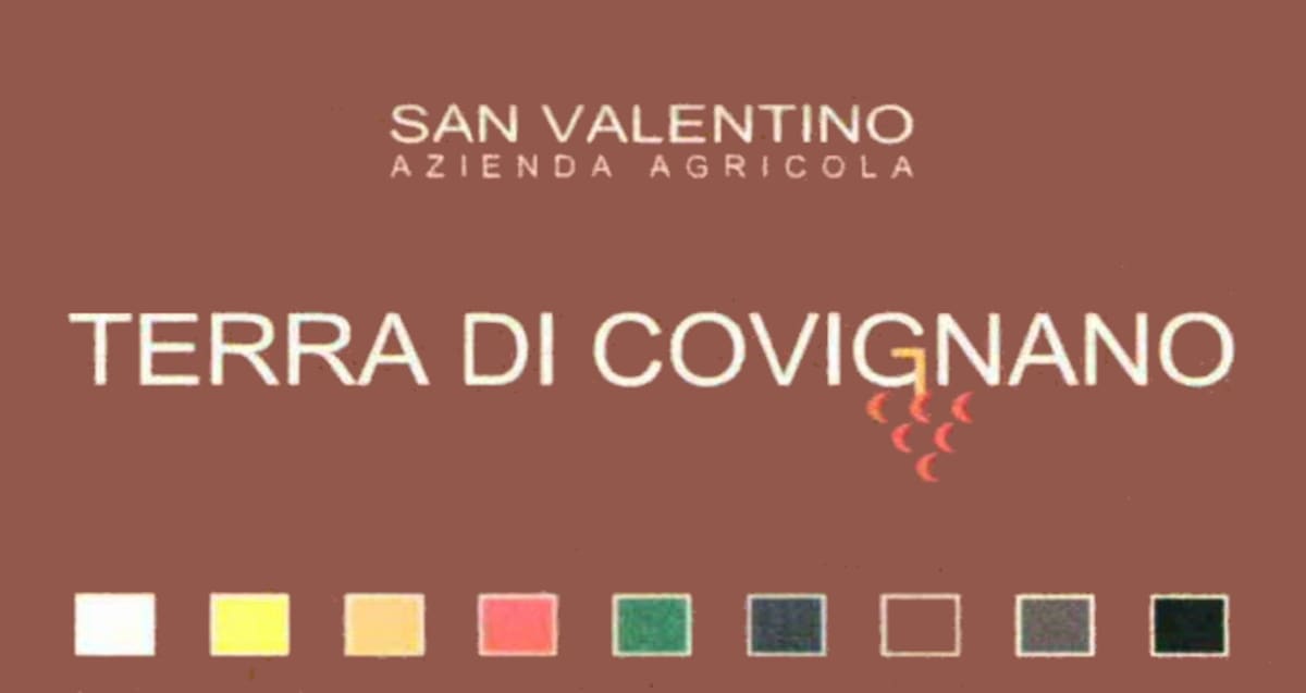 San Valentino San Valentino Terra di Covignano Sangiovese di Superiore Riserva 2007 Front Label