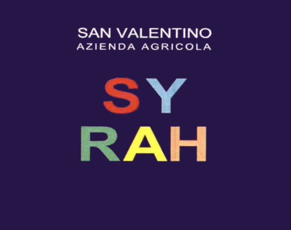 San Valentino Rubicone Syrah 2011 Front Label