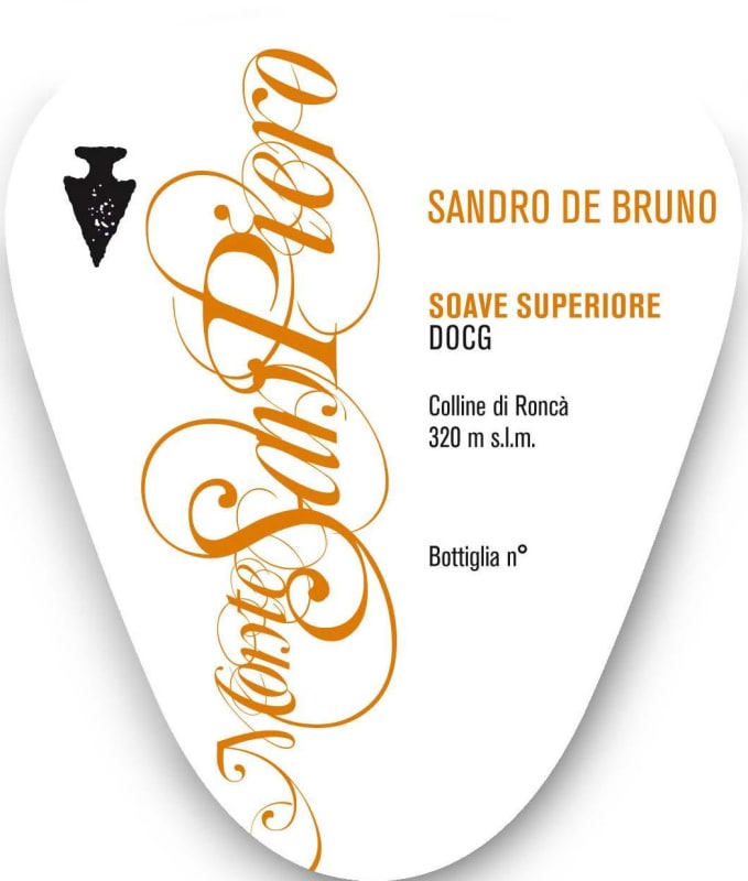 Azienda Agricola Sandro de Bruno Soave Superiore Monte San Piero 2010 Front Label