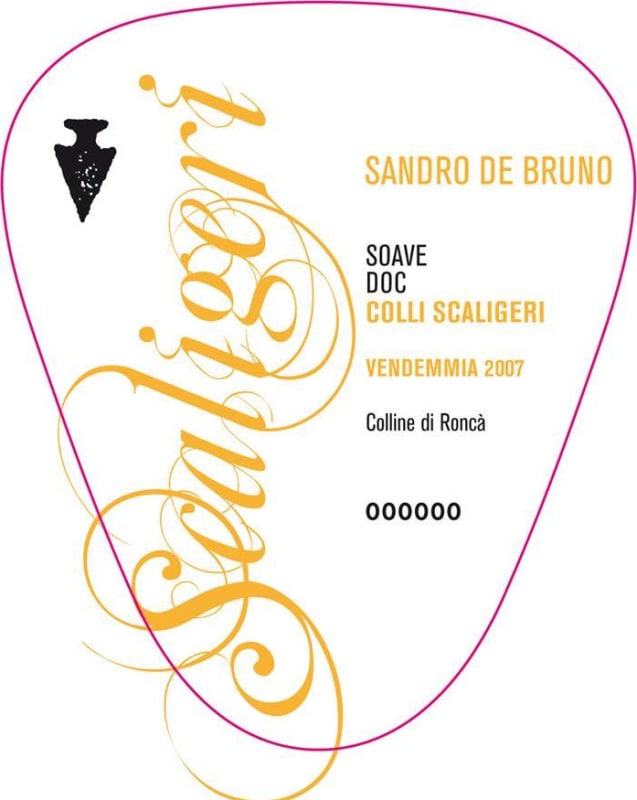 Azienda Agricola Sandro de Bruno Soave Colli Scaligeri 2007 Front Label