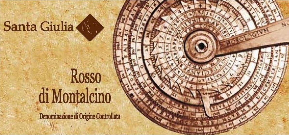 Santa Giulia Rosso di Montalcino 2013 Front Label