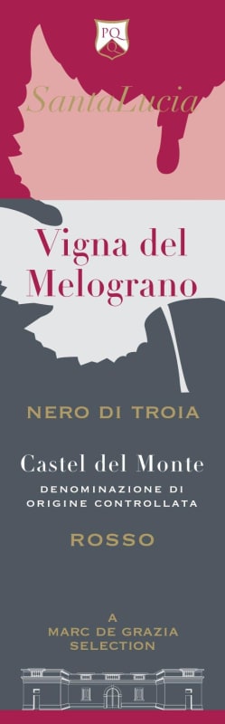 Santa Lucia Castel del Monte Vigna del Melograno 2009 Front Label