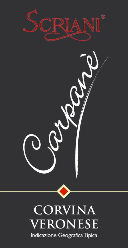Azienda Agricola Scriani Veronese Carpane Corvina 2010 Front Label