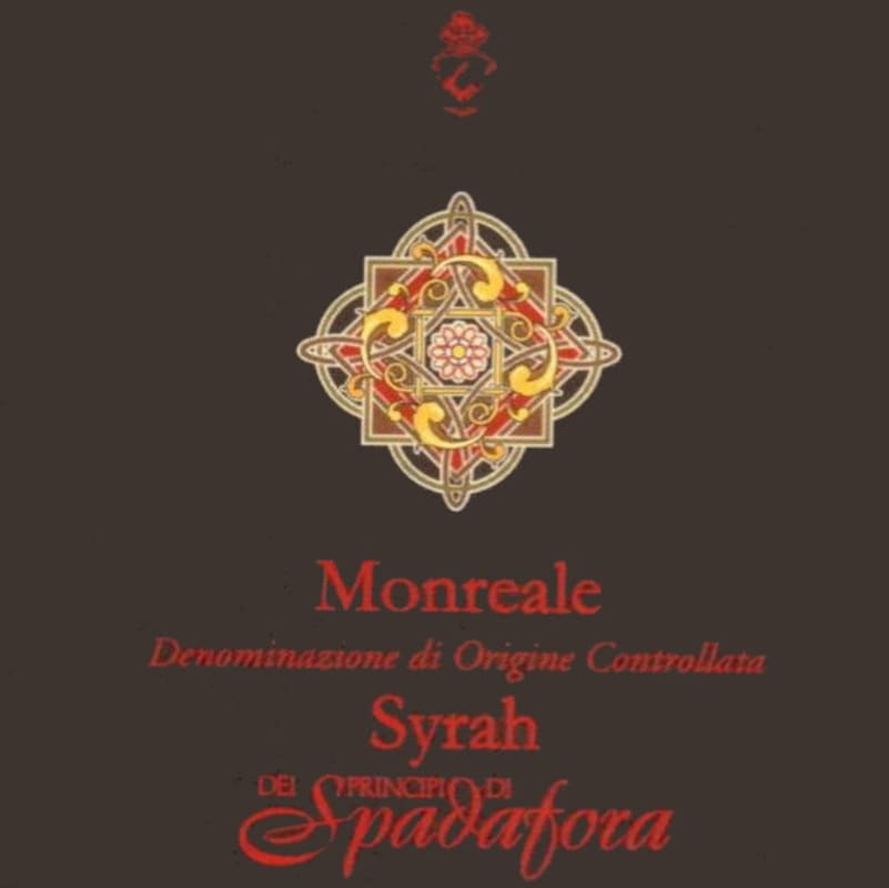 Azienda Agricola Spadafora Francesco Monreale Syrah 2010 Front Label