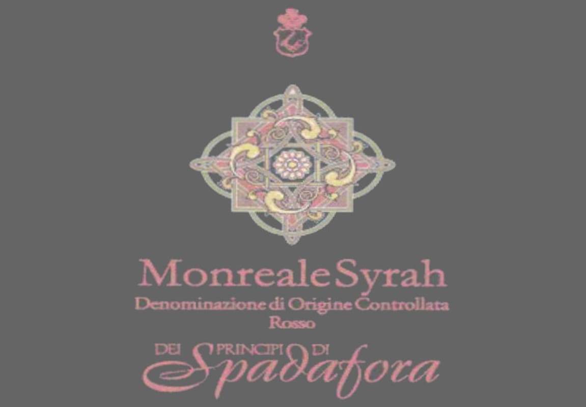 Azienda Agricola Spadafora Francesco Monreale Syrah 2005 Front Label