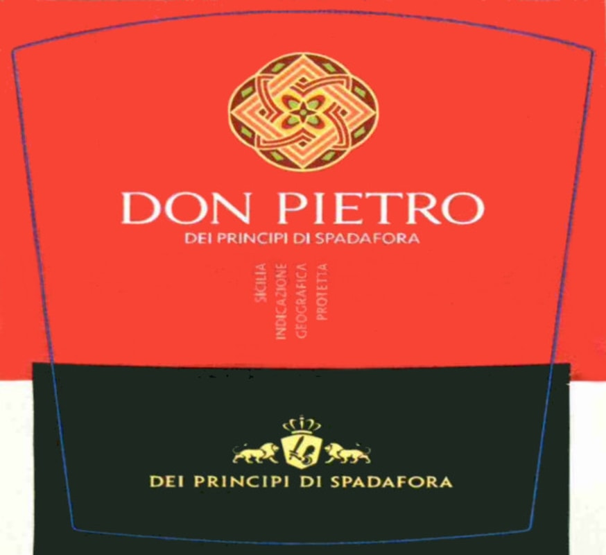 Azienda Agricola Spadafora Francesco Sicilia Don Pietro Rosso 2009 Front Label