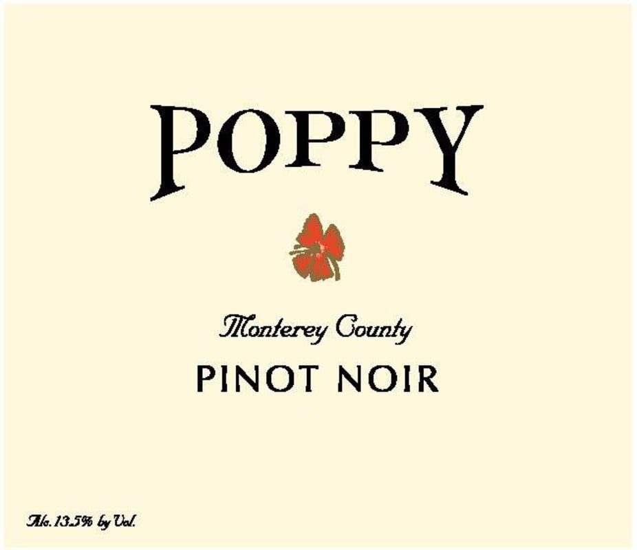 Poppy Monterey Pinot Noir 2010 Front Label