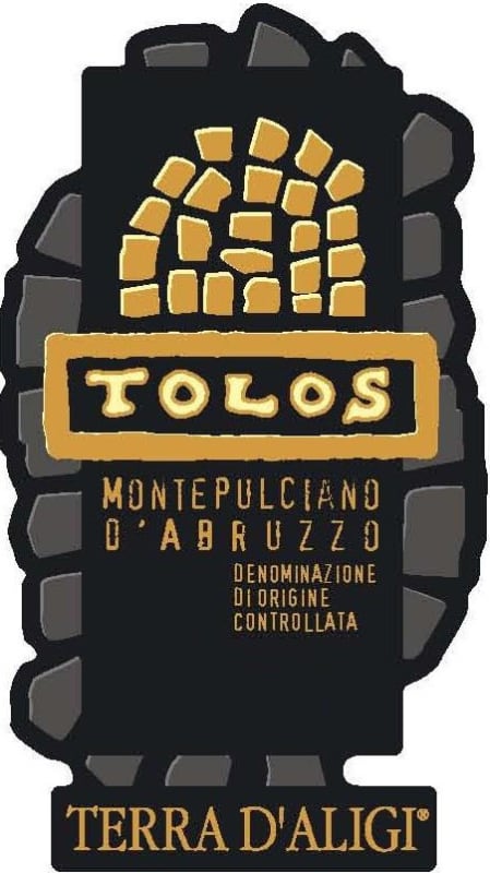 Terra d'Aligi Montepulciano d'Abruzzo Tolos 2010 Front Label