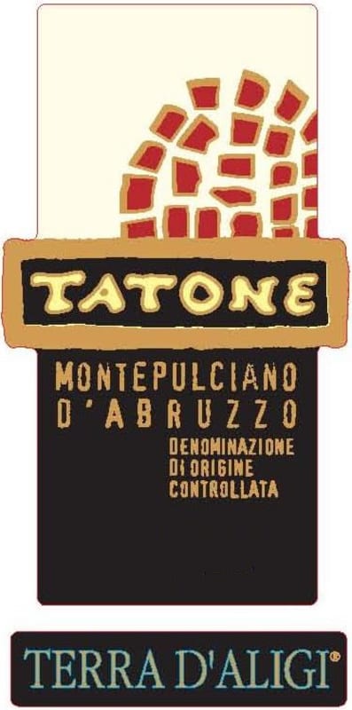 Terra d'Aligi Montepulciano d'Abruzzo Tatone 2011 Front Label
