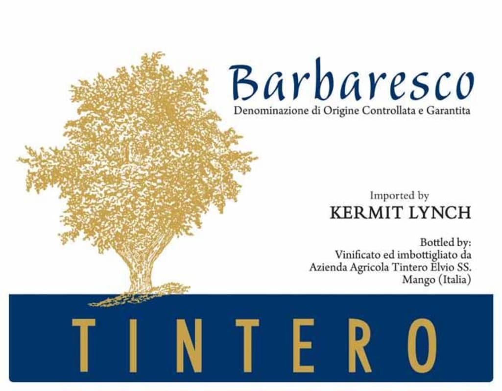 Cantine Elvio Tintero Barbaresco 2013 Front Label
