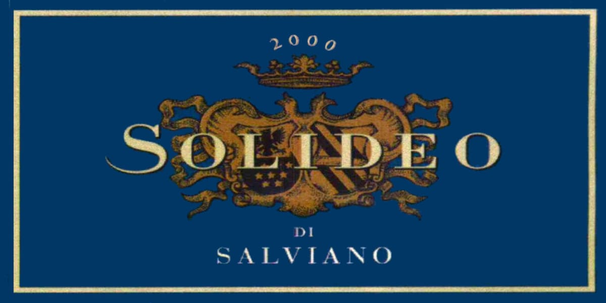 Azienda Agricola Titignano Lago di CorbaraSalviano Solideo Rosso 2000 Front Label