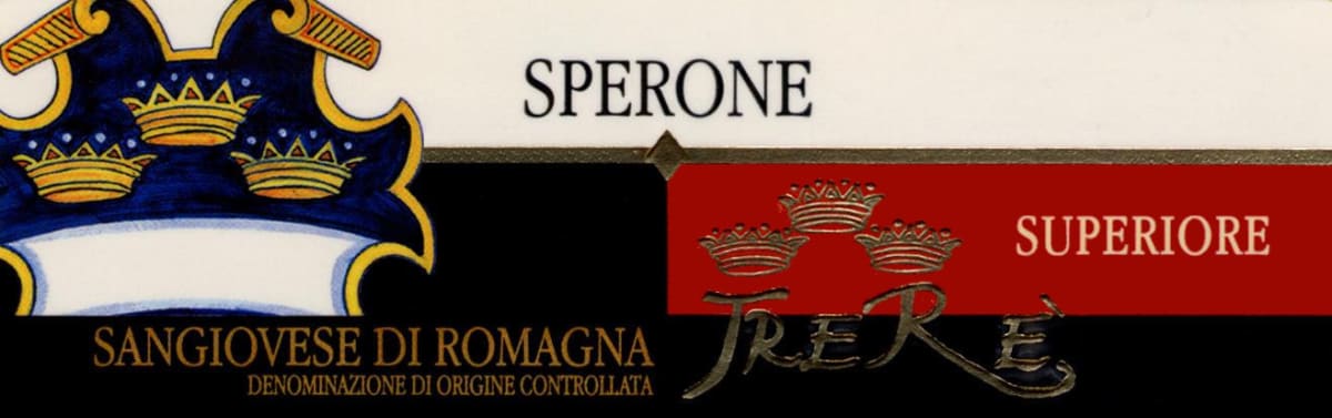 Azienda Agricola Trere Sangiovese di Romagna Sperone Superiore 2014 Front Label