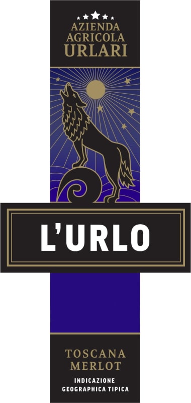 Urlari Toscana L'Urlo Merlot 2012 Front Label