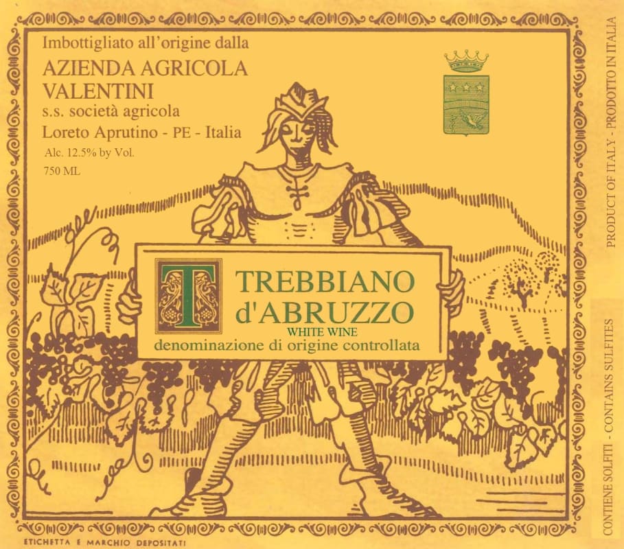 Azienda Agricola Valentini Abruzzo Trebbiano d'Abruzzo 2011 Front Label