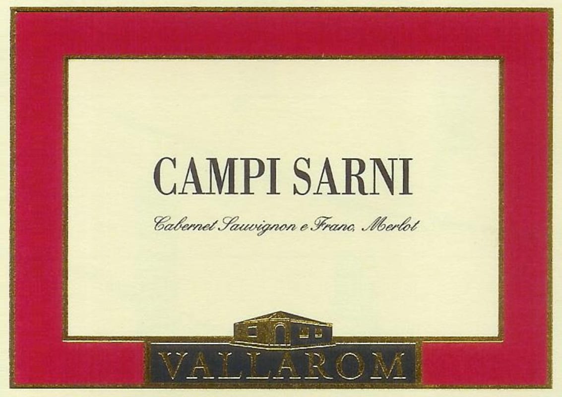 Azienda Agricola Vallarom Vallagarina Campi Sarni Rosso 2007 Front Label