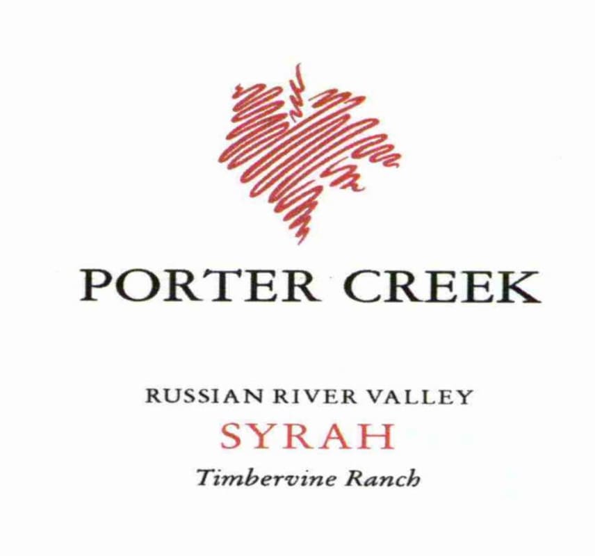 Porter Creek Timbervine Ranch Syrah 2011 Front Label