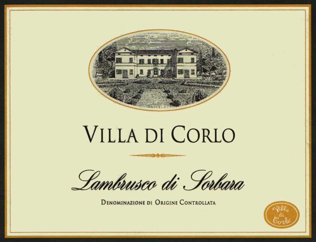 Azienda Agricola Villa di Corlo Lambrusco di Sorbara 2006 Front Label