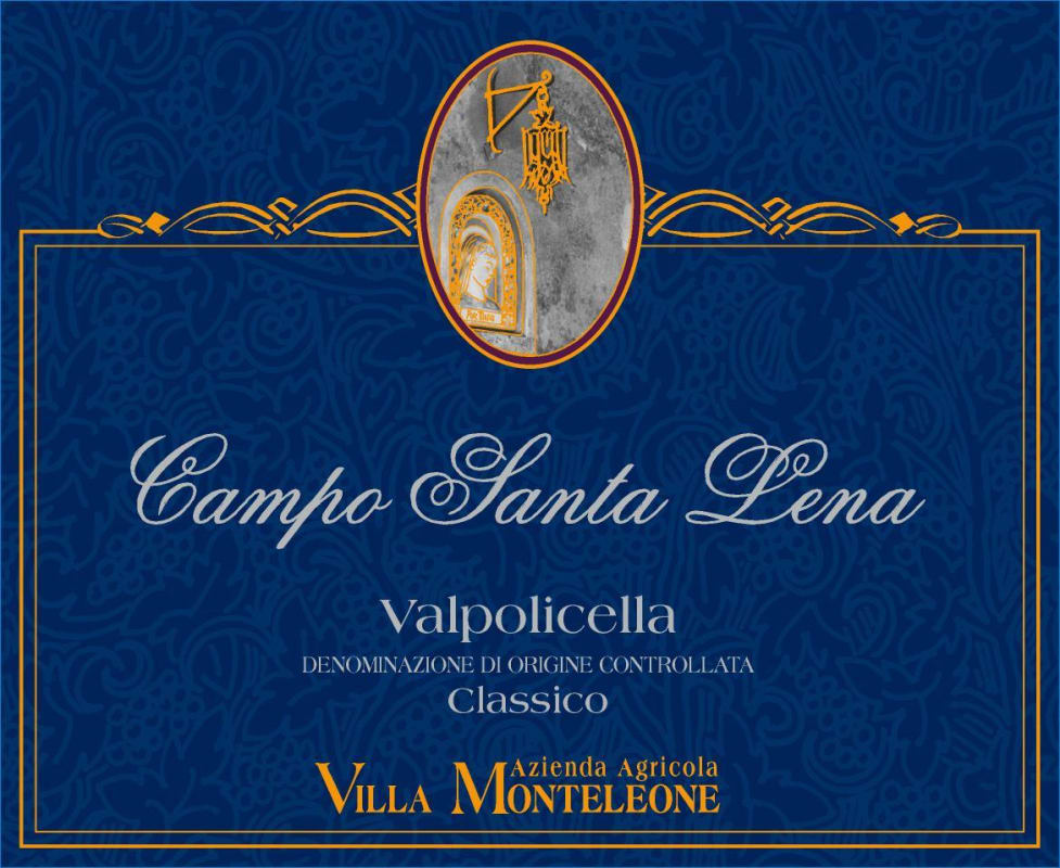 Monteleone Campo Santa Lena Valpolicella Classico 2015 Front Label