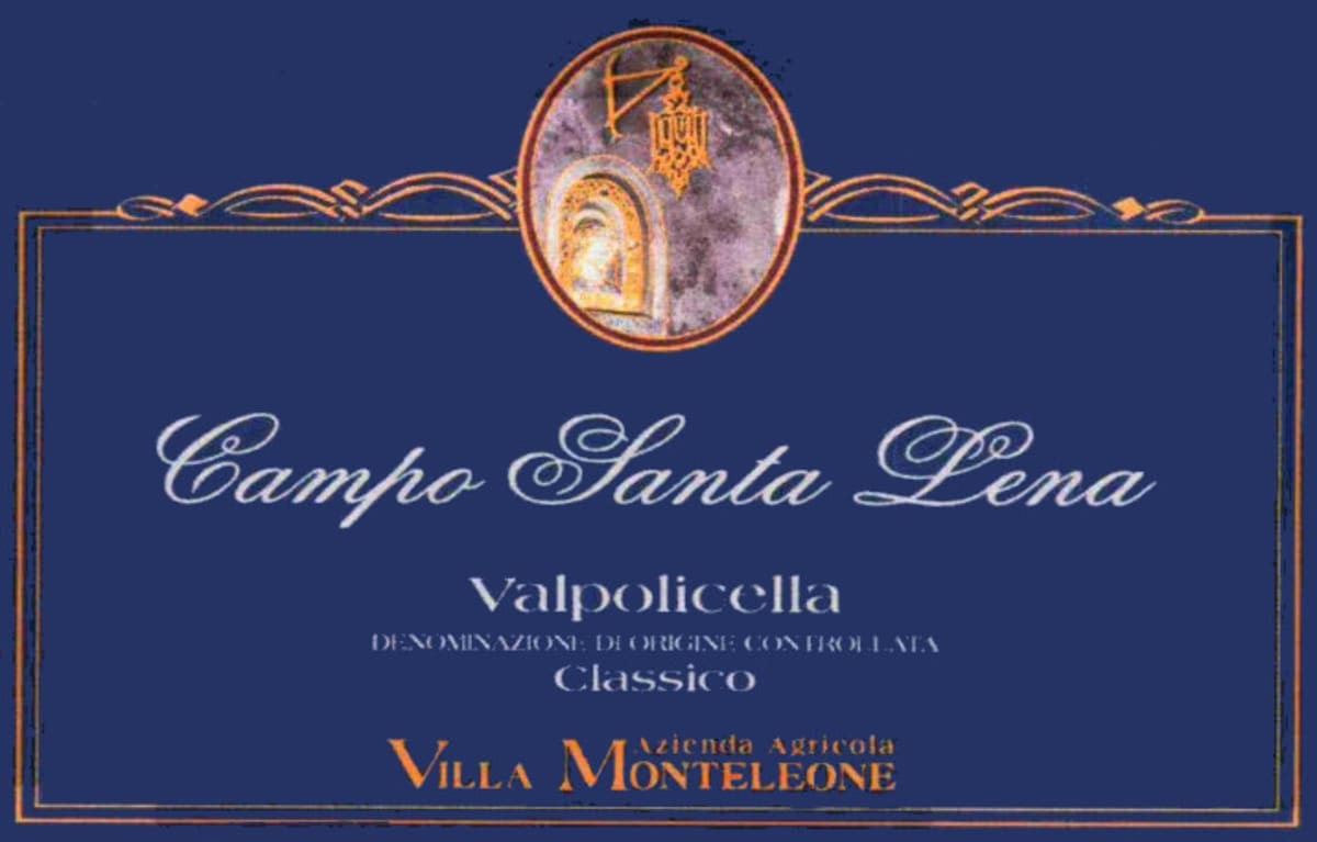 Monteleone Valpolicella Classico Campo Santa Lena 2010 Front Label