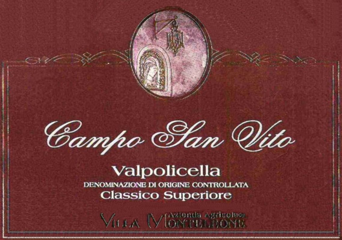 Monteleone Valpolicella Classico Superiore Ripasso Campo San Vito 2006 Front Label