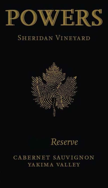 Powers Sheridan Vineyard Reserve Cabernet Sauvignon 2012 Front Label