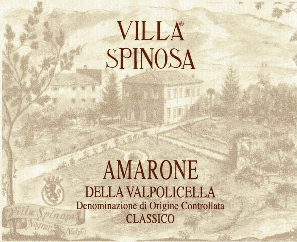 Azienda Agricola Villa Spinosa Amarone della Valpolicella Classico 2006 Front Label