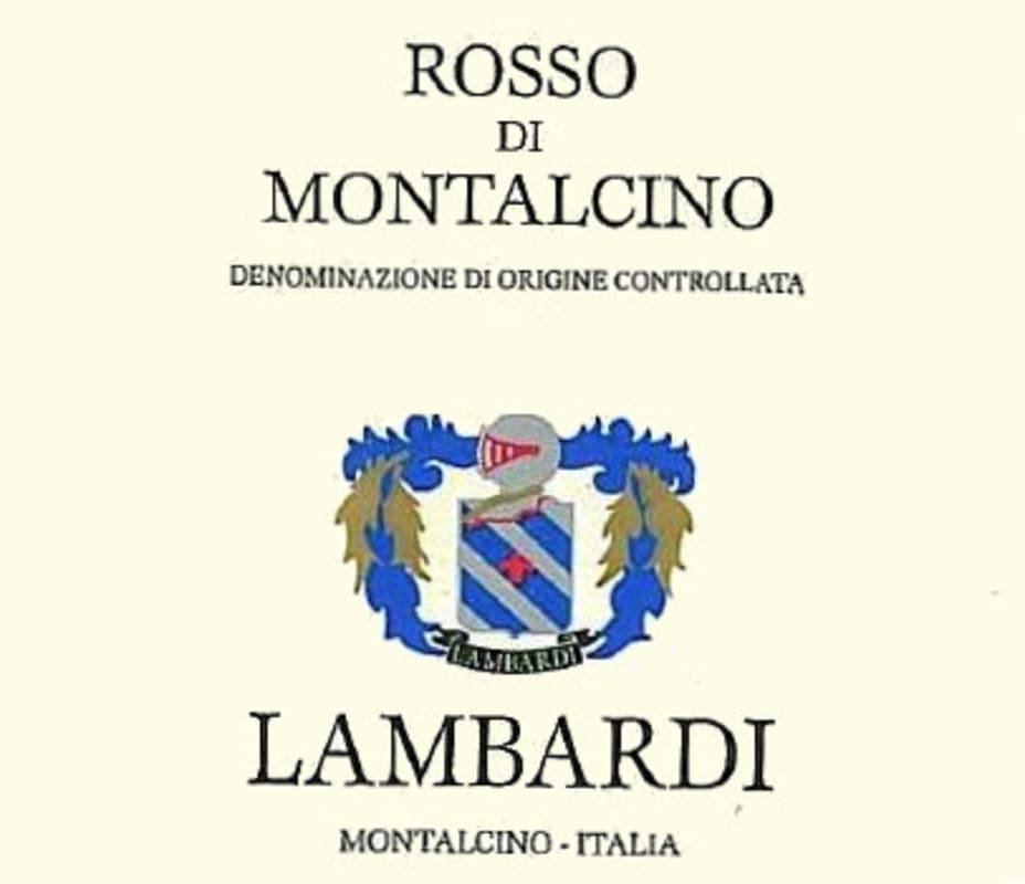 Azienda Canalicchio di Sotto di Lambardi Rosso di Montalcino 2012 Front Label