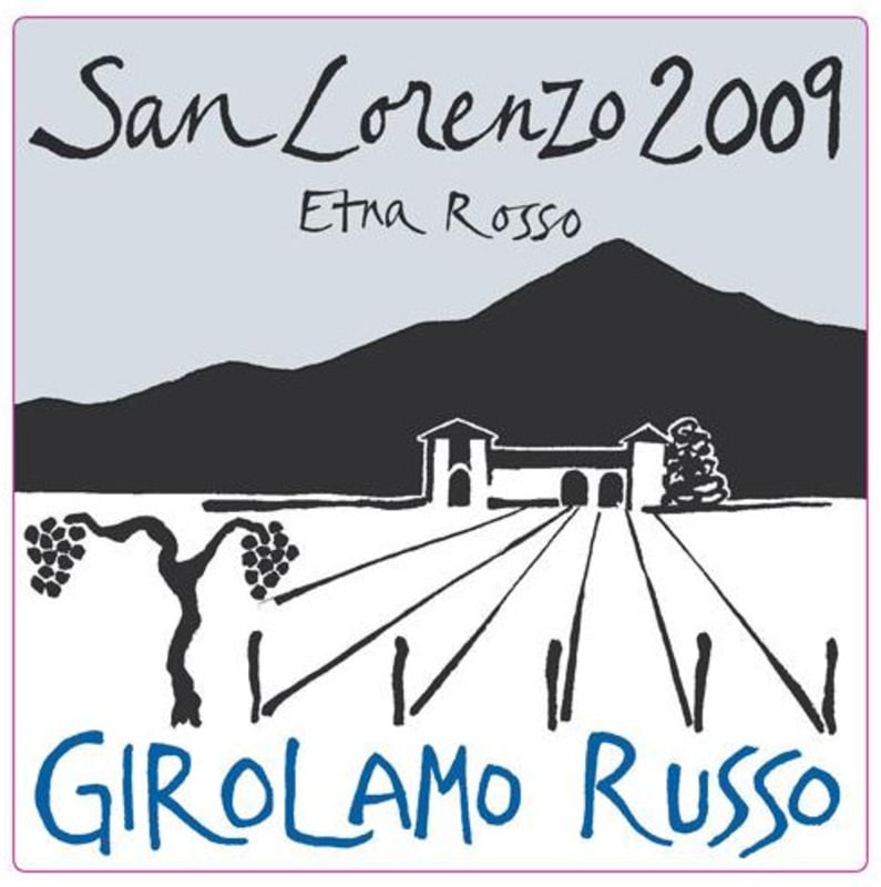 Girolamo Russo Etna San Lorenzo Rosso 2009 Front Label