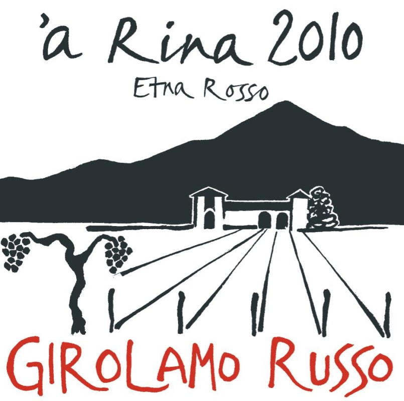 Girolamo Russo Etna a Rina Rosso 2010 Front Label
