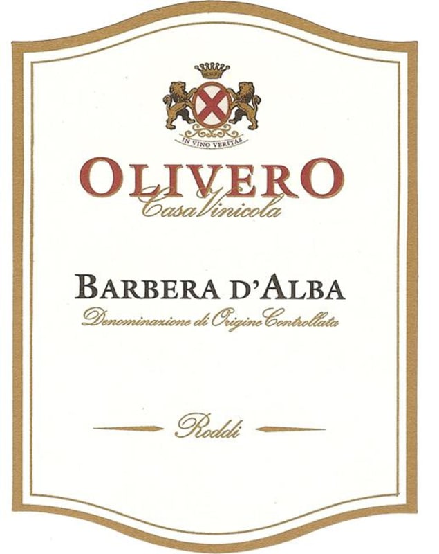 Olivero Mario Barbera d'Alba 2011 Front Label