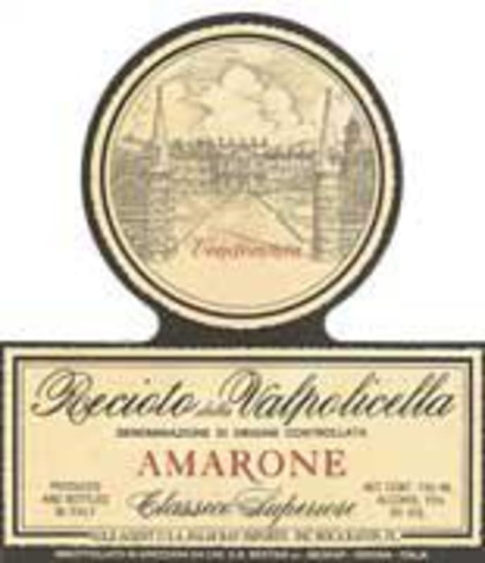 Bertani Amarone Classico 1980 Front Label