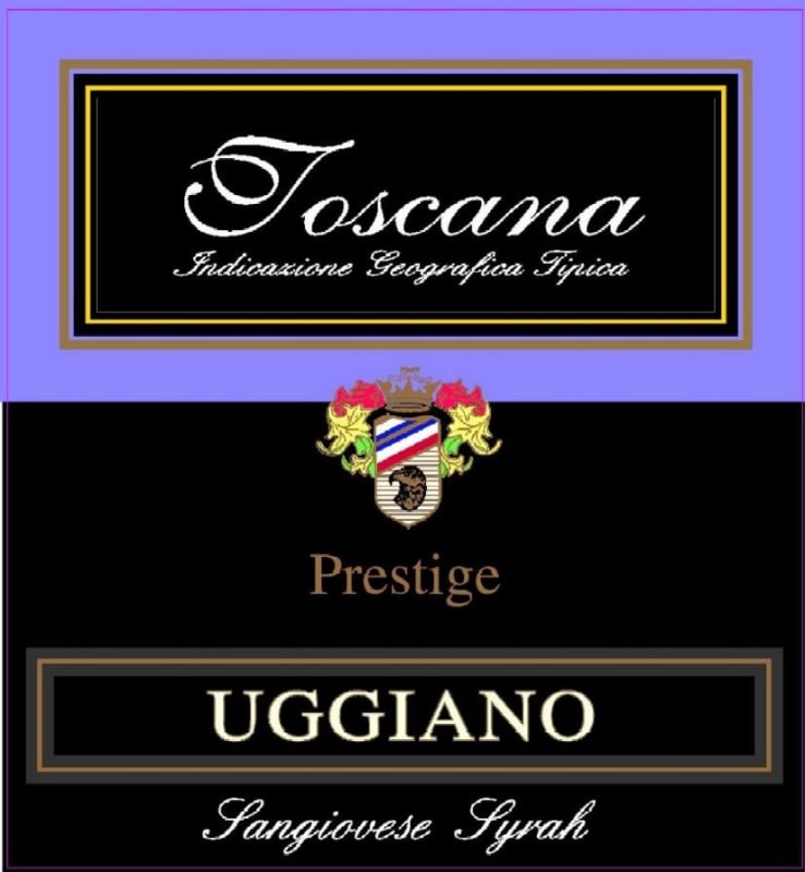 Azienda Uggiano Toscana Prestige Sangiovese Syrah 2013 Front Label