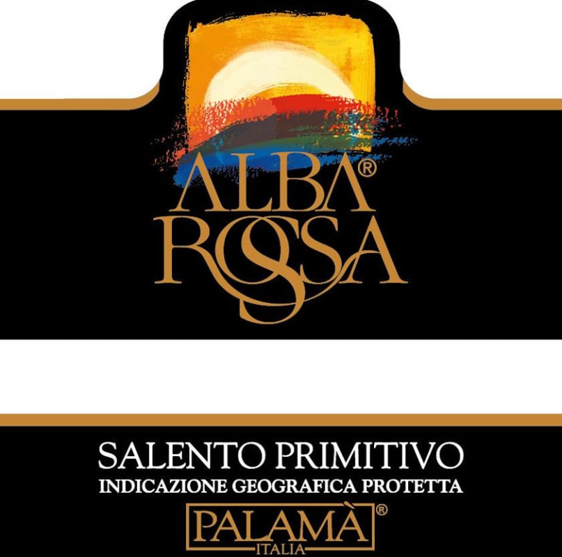 Azienda Vinicola Palama Salento Alba Rossa Primitivo 2014 Front Label