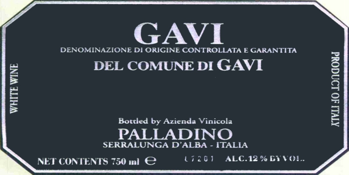 Palladino Gavi del Comune di Gavi 2011 Front Label