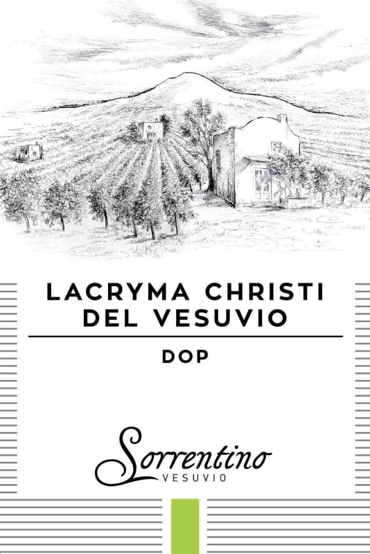 Azienda Vinicola Sorrentino Lacryma Christi del Vesuvio Bianco 2015 Front Label