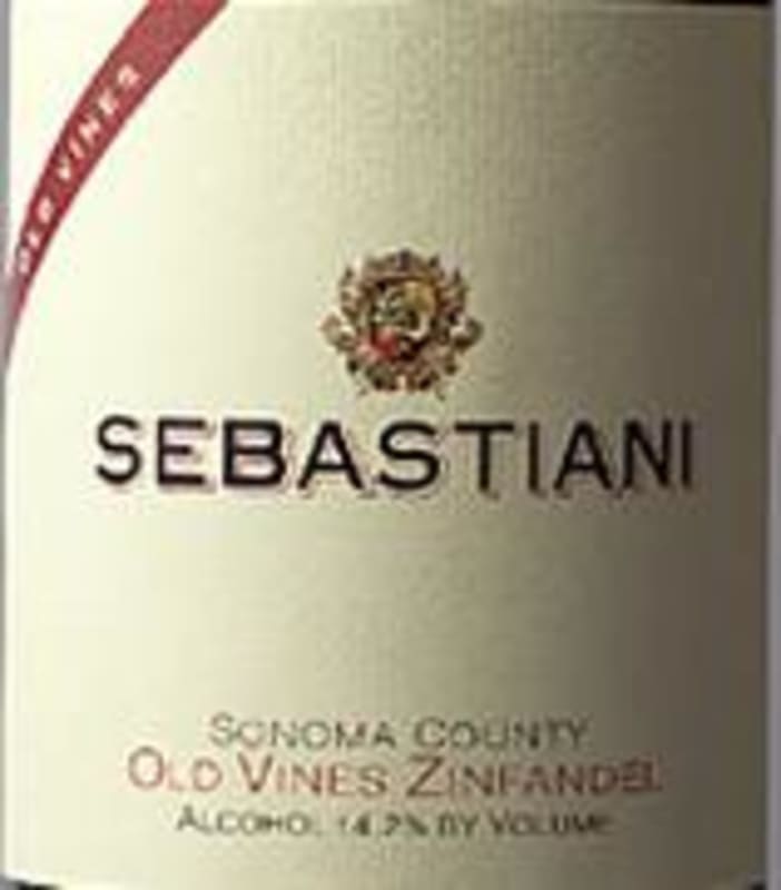 Sebastiani Sonoma Cask Zinfandel 1997 Front Label