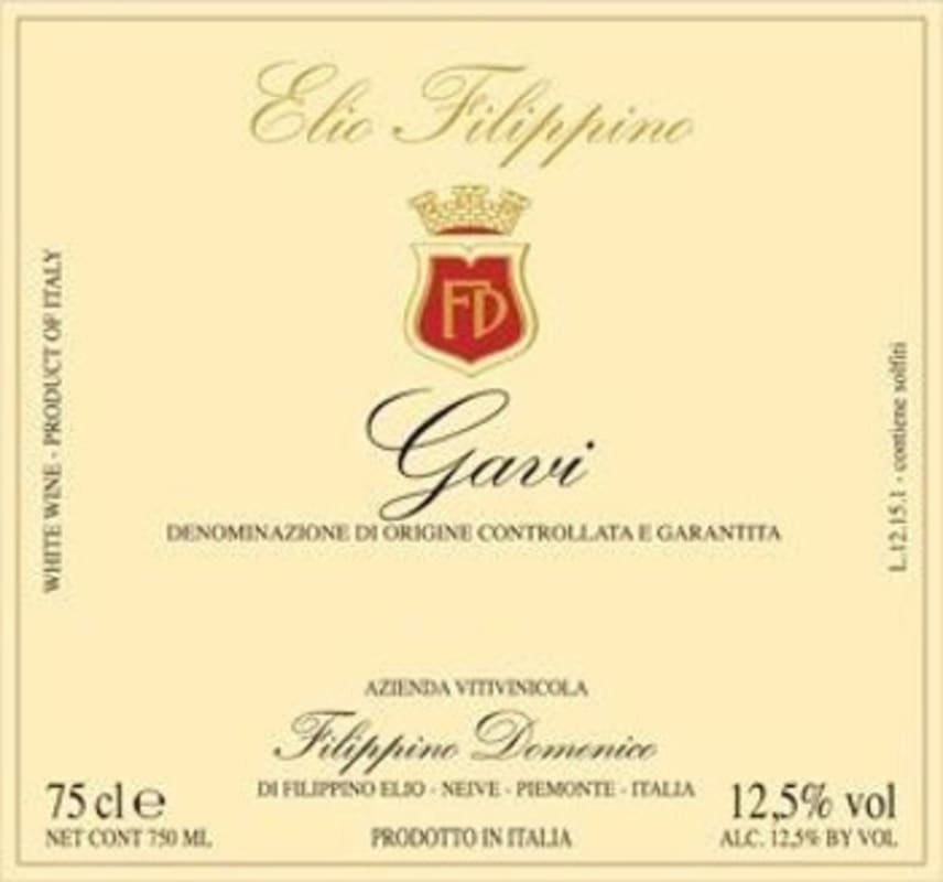 Azienda Vitivinicola Domenico Filippino Gavi 2014 Front Label