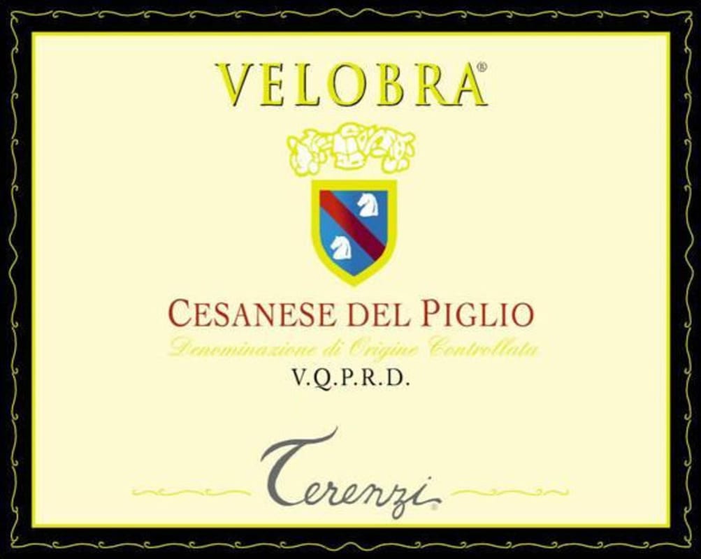 Azienda Vitivinicola Giovanni Terenzi Cesanese del Piglio Velobra 2007 Front Label