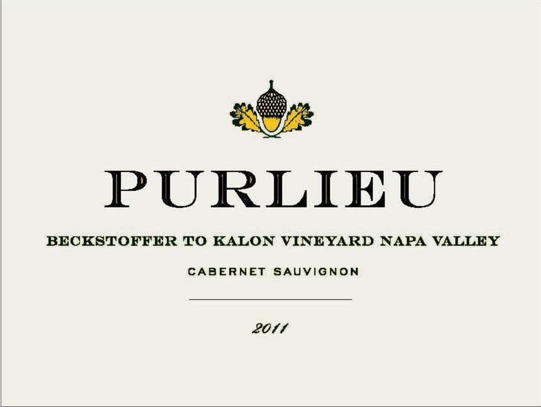 Purlieu Beckstoffer To Kalon Vineyard Cabernet Sauvignon 2011 Front Label